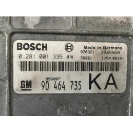 ECU MOTOR BOSCH EDCMSA15.6 0281001335 OPEL 90464735 KA