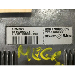 ECU MOTOR SIEMENS FENIX 5 S115300203A RENAULT 7700860319