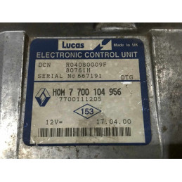 ENGINE ECU LUCAS DCN R04080009F 80761H RENAULT CLIO II 1.9 D 48KW 65HP L4 8V 7700104956 HOM7700104956