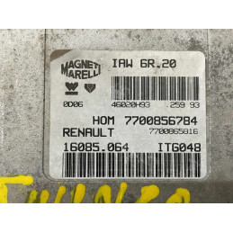 ECU MAGNETI MARELLI IAW 6R.20 16085.064 RENAULT TWINGO I 1.2i 55CV 7700856784 - CON INMOVILIZADOR ANULADO (INMO / IMMO OFF)