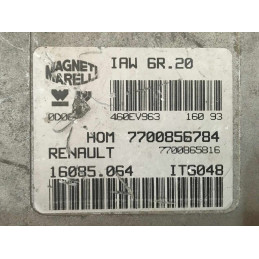 ECU MAGNETI MARELLI IAW 6R.20 16085.064 RENAULT TWINGO I 1.2i 55CV 7700856784 - CON INMOVILIZADOR ANULADO (INMO / IMMO OFF)