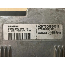 ECU MOTOR SIEMENS FENIX 5 S105300101D RENAULT 7700860319