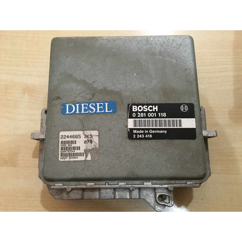 ECU MOTOR BOSCH EDC1.2.3 MSA6-3.12 0281001118 BMW 2243416