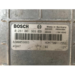 ECU BOSCH EDCMSA15.5-5.42 0281001969 RENAULT MEGANE I 1.9 DTI 74KW 100HP 7700111552 7700113863 - WITH DISABLED IMMOBILIZER