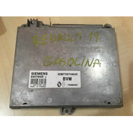 ECU MOTOR SIEMENS FENIX 3 S101718103P RENAULT 19 1.4i 46KW 58CV 7700864507 HOM7700749946 / CON INMOVILIZADOR ANULADO (IMMO OFF)