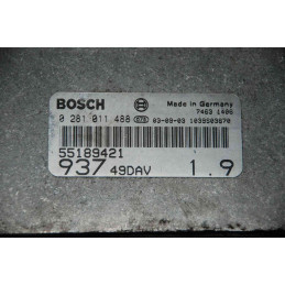 ECU BOSCH EDC15C7-2.3 0281011488 ALFA ROMEO 147 1.9 JTD 115CV 55189421 - CON INMOVILIZADOR ANULADO (IMMO OFF)