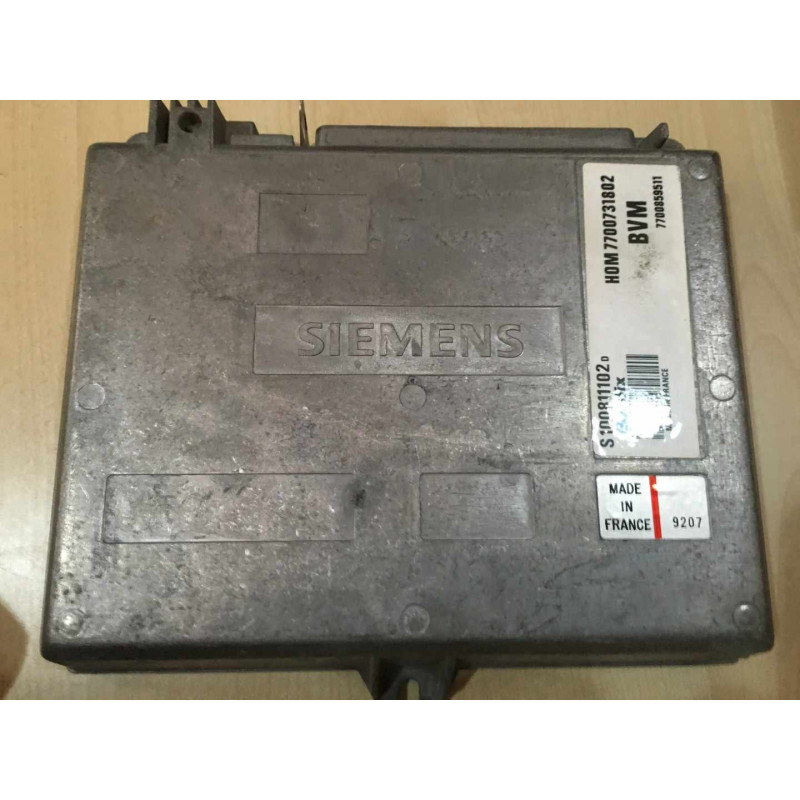 ENGINE ECU FENIX 3 S100811102D RENAULT 19 I 1.7i 66KW 90HP 7700859511 HOM7700731802 - WITH DISABLED IMMOBILIZER