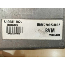 ENGINE ECU FENIX 3 S100811102D RENAULT 19 I 1.7i 66KW 90HP 7700859511 HOM7700731802 - WITH DISABLED IMMOBILIZER