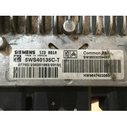 ECU MOTOR SIEMENS SID 801A 5WS40135C-T PSA 9647423380