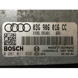 ECU MOTOR BOSCH EDC16U1 0281011832 VAG 03G906016CC