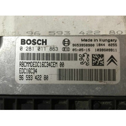 ECU MOTOR BOSCH EDC16C34 0281011863 PSA 9659342280