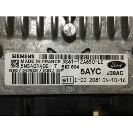 ECU MOTOR SIEMENS SID 804 5WS40140D-T FORD 3S61-12A650-LB