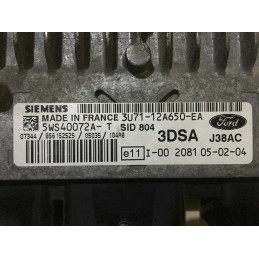 ECU MOTOR SIEMENS SID 804 5WS40072A-T FORD 3U71-12A650-EA 3DSA