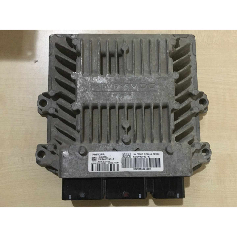 ECU MOTOR SIEMENS SID 803A 5WS40378C-T PSA 9655534080