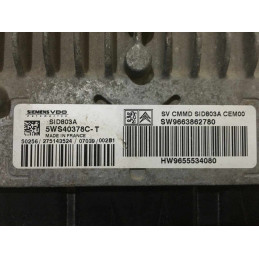 ECU MOTOR SIEMENS SID 803A 5WS40378C-T PSA 9655534080