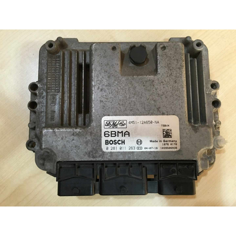 ECU MOTOR BOSCH EDC16C3-9.18 0281011263 FORD 4M51-12A650-NA