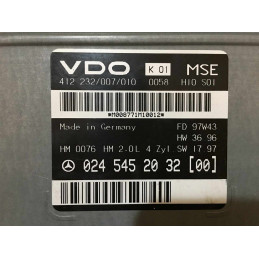 ENGINE ECU VDO 412323007010 MERCEDES 0245452032