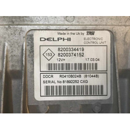 DELPHI DDCR R0410B024B RENAULT 8200334419