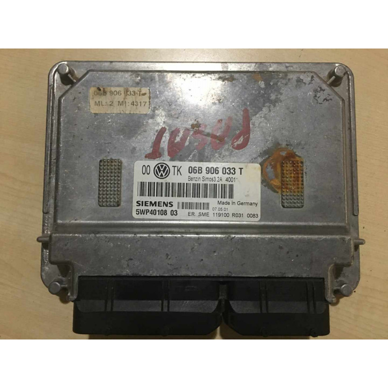 ECU MOTOR SIEMENS SIMOS 3.2 5WP4010803 VAG 06B906033T