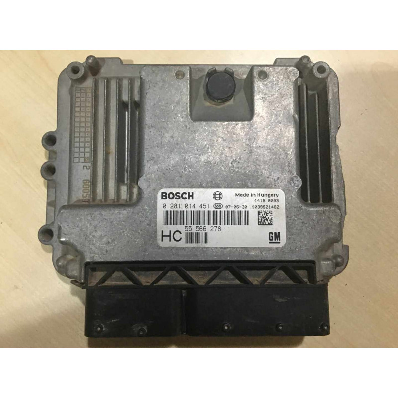 ECU MOTOR BOSCH EDC16C39-5.22 0281014451 OPEL 55566278 HC