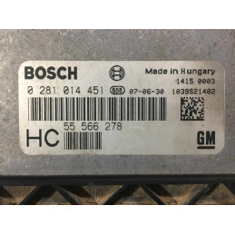 ECU MOTOR BOSCH EDC16C39-5.22 0281014451 OPEL 55566278 HC