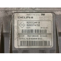 ECU MOTOR DELPHI DDCR R0410B024B RENAULT 8200334419