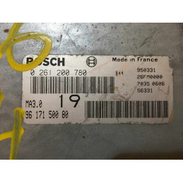 ECU MOTOR BOSCH MA3.0 0261200780 PSA 9617150080