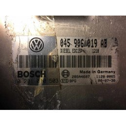 ECU BOSCH EDC15P+22.4.2 0281010503 VW POLO III (6N) 1.4 TDI 75CV 045906019AB / SW 1210 - 1037354620 - CON INMOVILIZADOR ANULADO