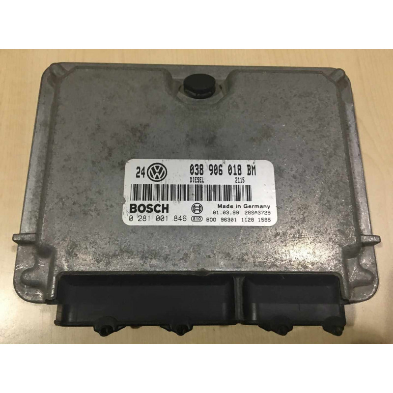 ECU MOTOR BOSCH EDC15V-5.36 0281001846 VAG 038906018BM