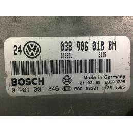 ECU MOTOR BOSCH EDC15V-5.36 0281001846 VAG 038906018BM