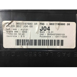 BSI VALEO J04-00 PSA 9651196980 9651197680