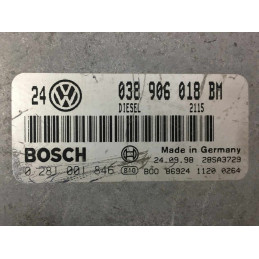 ECU MOTOR BOSCH EDC15V-5.36 0281001846 VAG 038906018BM