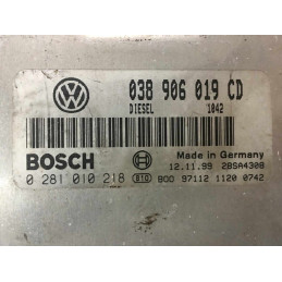 ECU MOTOR BOSCH EDC15P+22.3.1 0281010218 VAG 038906019CD