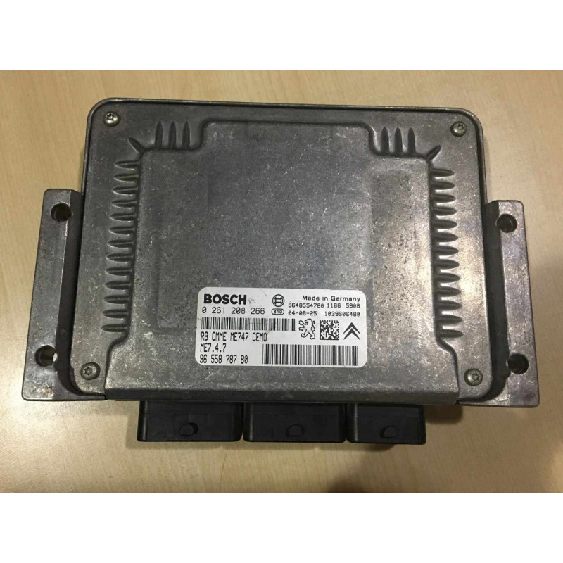 ECU MOTOR BOSCH ME7.4.7 0261208266 PSA 9655878780