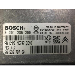 ECU MOTOR BOSCH ME7.4.7 0261208266 PSA 9655878780