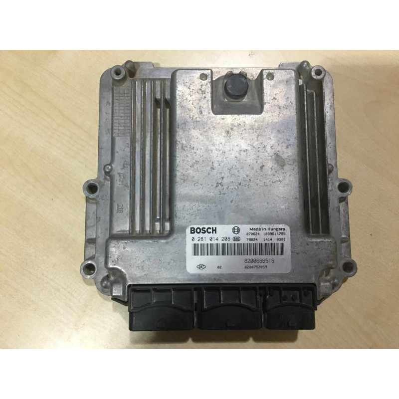 ECU MOTOR BOSCH EDC16CP33-6.1 0281014208 RENAULT 8200752059 8200666516