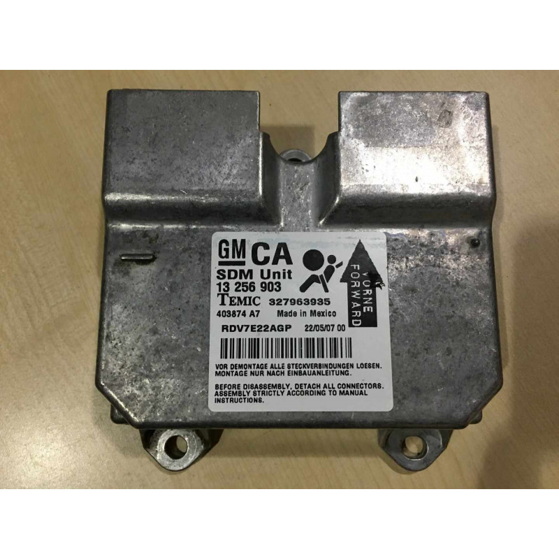 AIRBAG ECU TEMIC 403874A7 OPEL 13256903 CA AIRBAG ECU TEMIC 403874A7 OPEL 13256903 CA