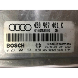 ECU MOTOR BOSCH EDC15M 0281001931 VAG 4B0907401K