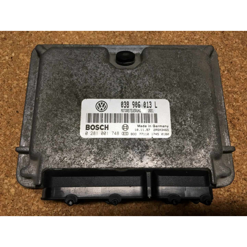 ENGINE ECU BOSCH EDC15V-5.1 0281001748 VAG 038906013L