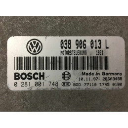 ECU MOTOR BOSCH EDC15V-5.1 0281001748 VAG 038906013L