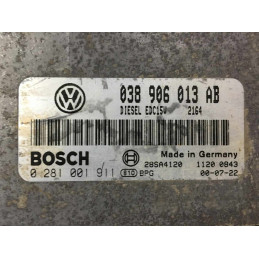 ECU MOTOR BOSCH EDC15V-5.29 0281001911 VAG 038906013AB