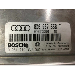 ECU BOSCH M3.8.4 0261204957 AUDI A4 1.8T 8D0907558T - WITH DISABLE IMMOBILIZER (IMMO OFF)