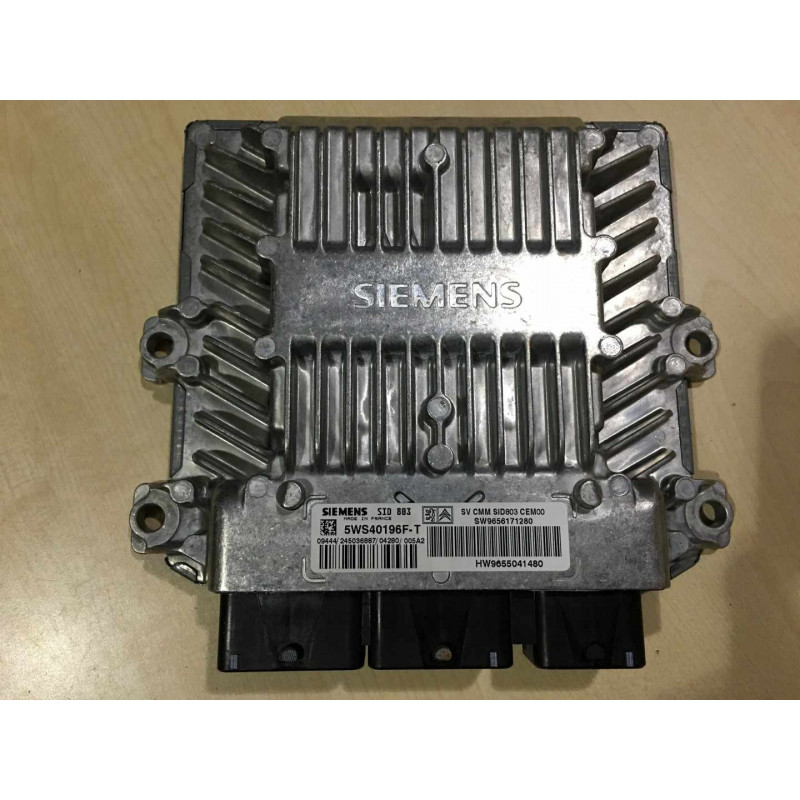 ECU MOTOR SIEMENS SID 803 5WS40196F-T PSA 9655041480