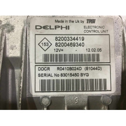 ECU MOTOR DELPHI DDCR R0410B024D RENAULT 8200334419