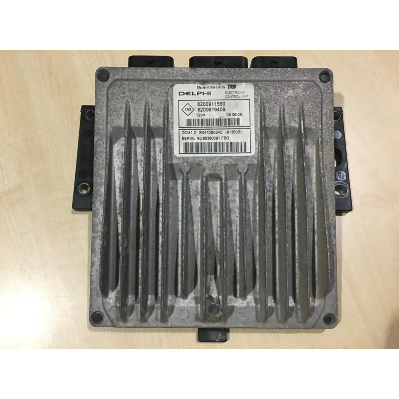 ENGINE ECU DELPHI DCM1.2 R0410B034C RENAULT 8200911560 8200619409