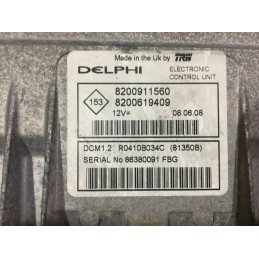 ECU MOTOR DELPHI DCM1.2 R0410B034C RENAULT 8200911560 8200619409