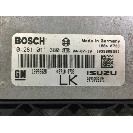 ECU MOTOR BOSCH EDC16C9 0281011380 OPEL 12992628 LK