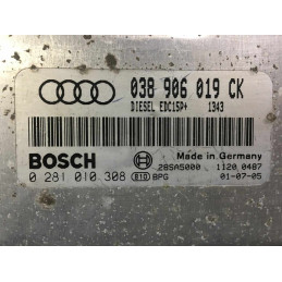 ECU MOTOR BOSCH EDC15P+22.3.2 0281010308 VAG 038906019CK