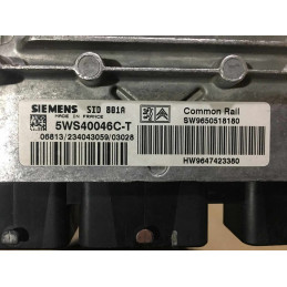 ECU MOTOR SIEMENS SID 801A 5WS40046C-T PSA 9647423380