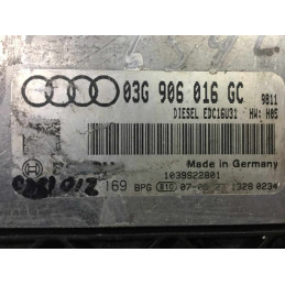 ECU MOTOR BOSCH EDC16U31-4.82 0281012169 VAG 03G906016GC